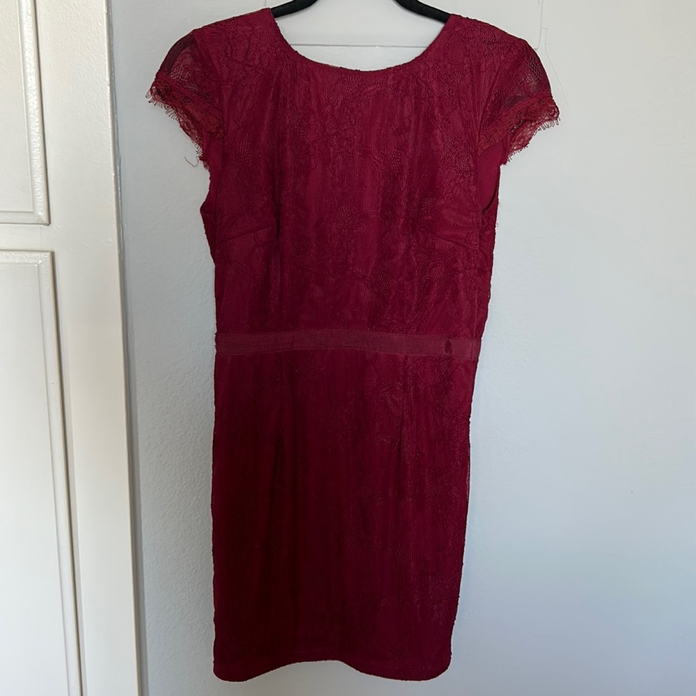 Sexy Red Lacey Mini Dress